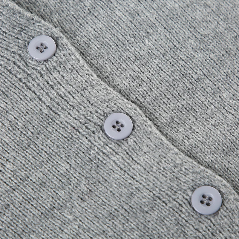 Cardigan All-match Single-breat Knit Coat Sweater