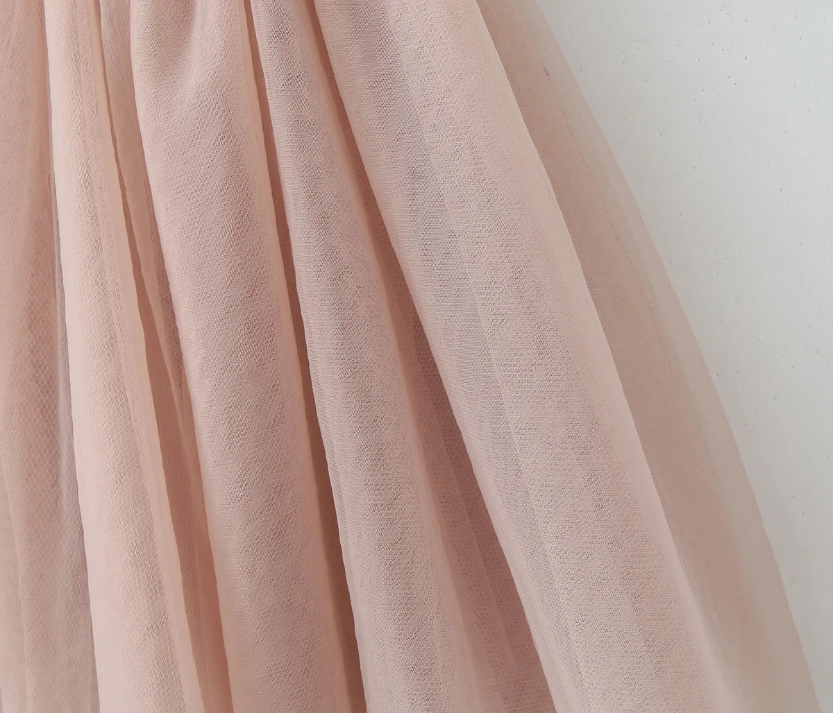 Spaghetti Strap Dresses Pink Puffy Cake Dress Mini Mesh Backless Dress