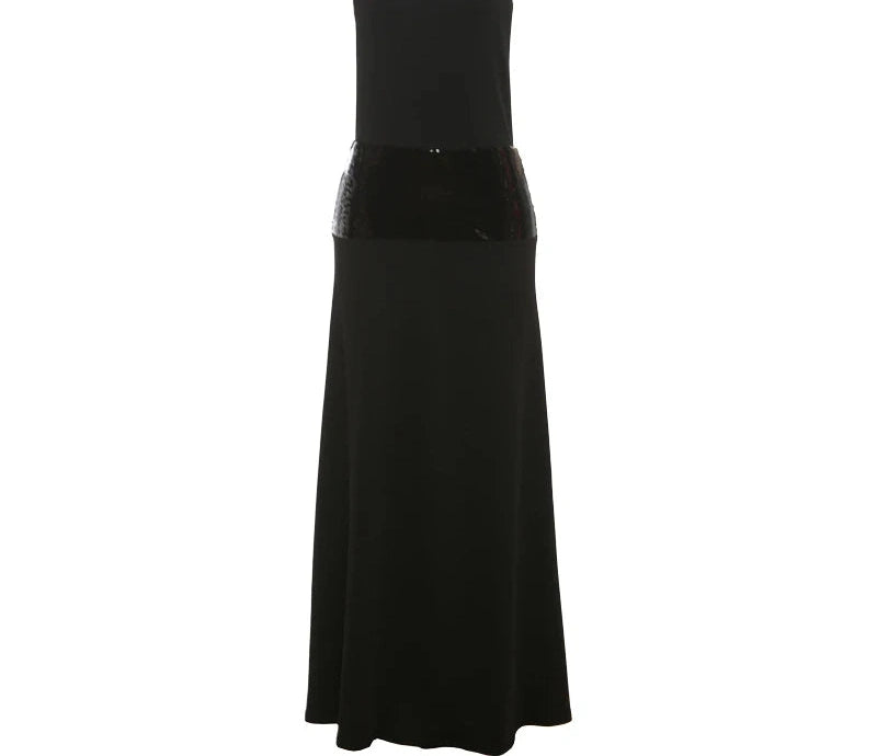 Waist Sequins Dress Backless Halter Sleeveless Pile Collar Slim