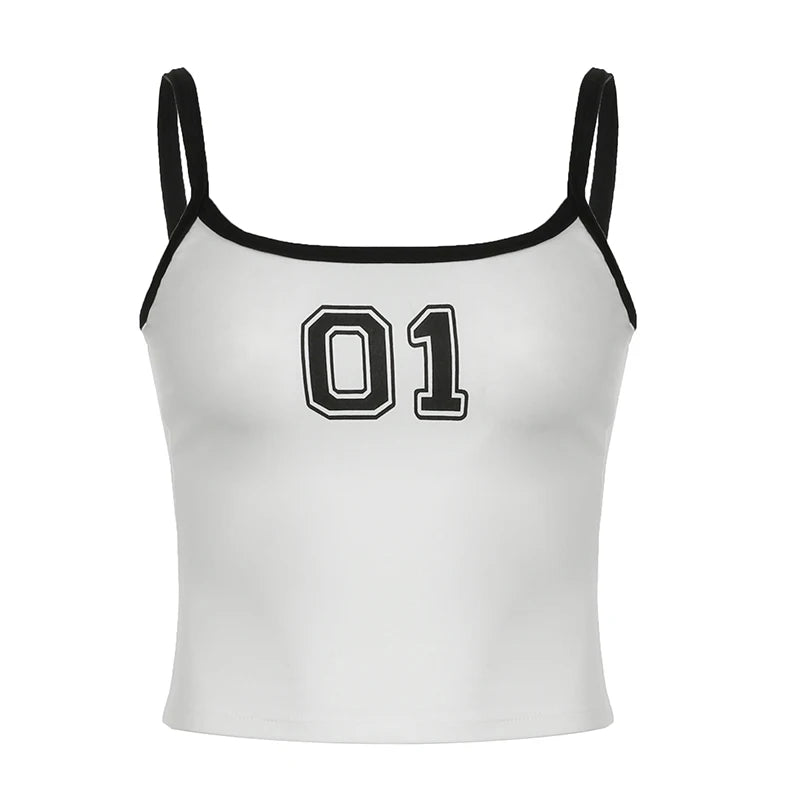 Digital Print Crop Camisole Cropped Bustiers Sleeveless
