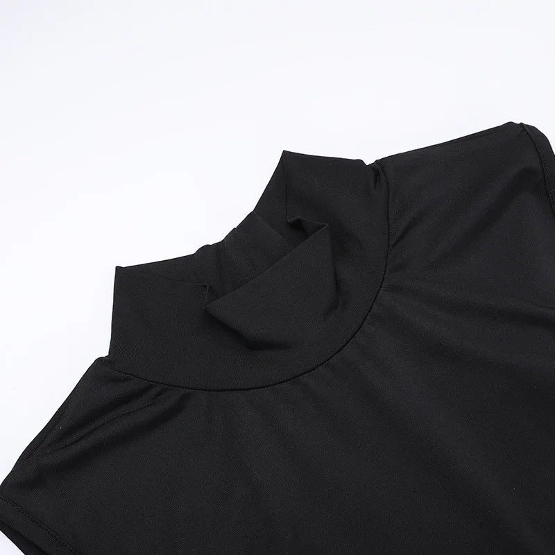 Black Backless Butterfly Detail Maxi Dress