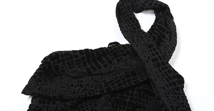 Skew Collar Dress Irregular Halter Scarf Backless Sleeveless Mini Bodycon