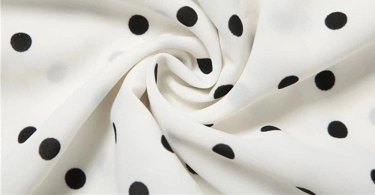 Polka Dot Dress Swing Collar Irregular Hem Ruffles Sleeveless Backlesssee Through Street Mini Bodycon