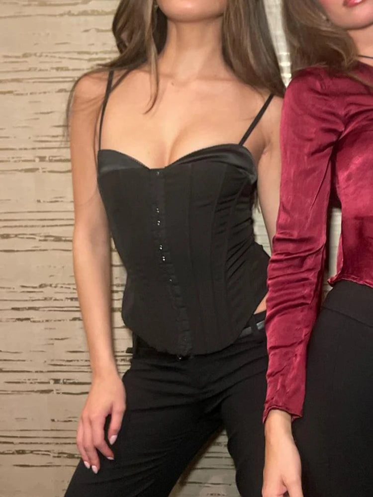 Camisole Sleeveless Backless Strap Knit Bustiers