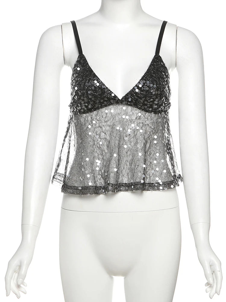Sequin Camiole Top
