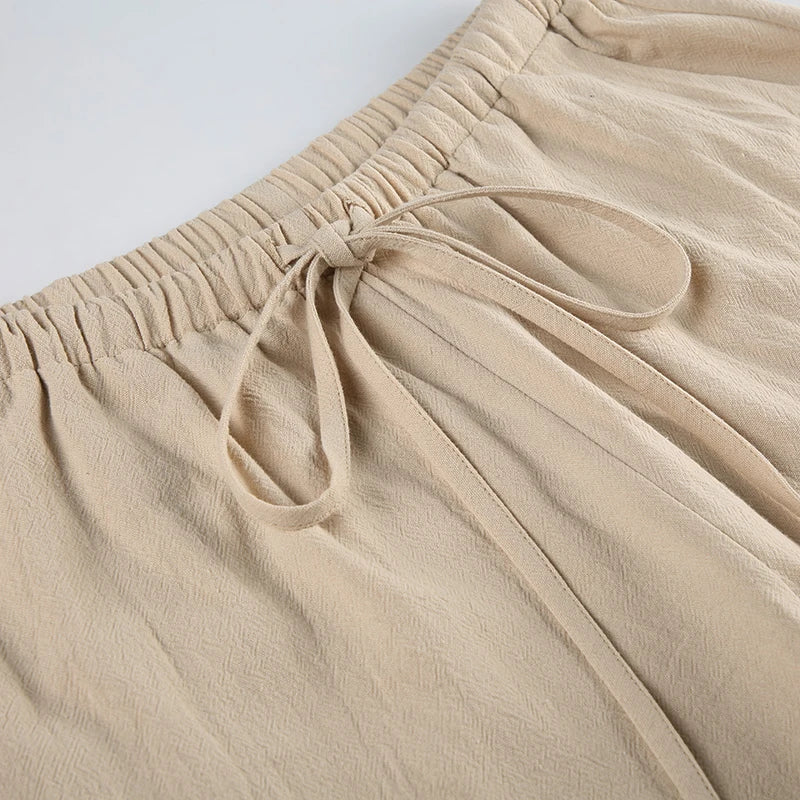 Joggers Cargo Pants Drawstring Wide Leg Trousers 's Bottoms