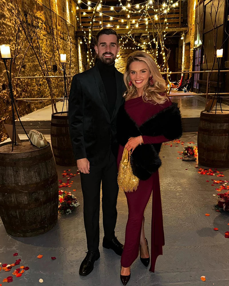 Skew Collar Long Sleeve Maxi Dress Gown Backless Draped Ruched Bodycon Long Dress