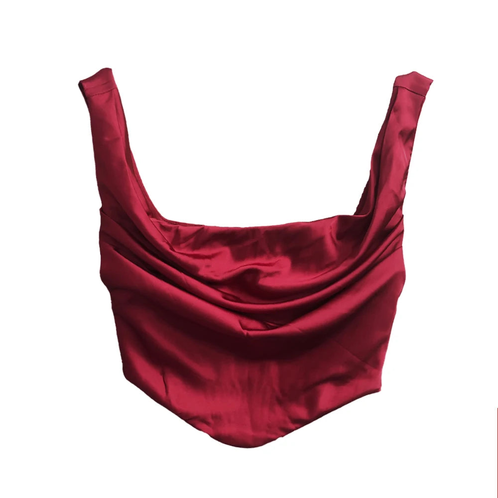 Wine and Beautiful s Dress Corset Cropped Top and Skirt 2 Piece Set Christmas in Dress