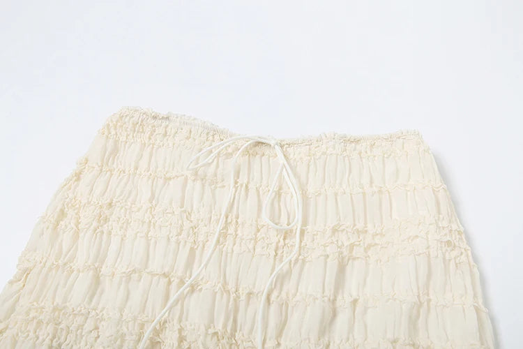 Mesh See Through Backless Two Piece Set