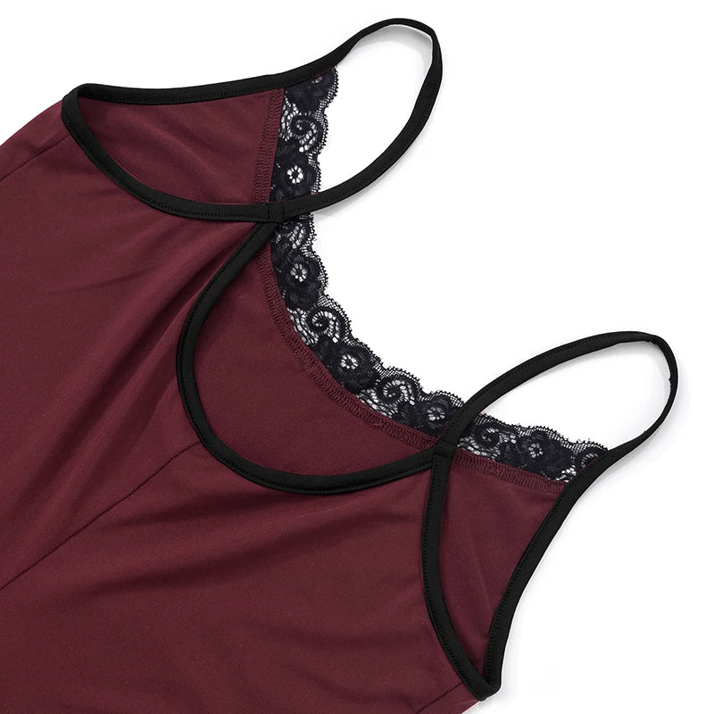 Spring And 'S Deep V Neck Patchwork Lace Lace Camisole Tight Playsuits Playsuits