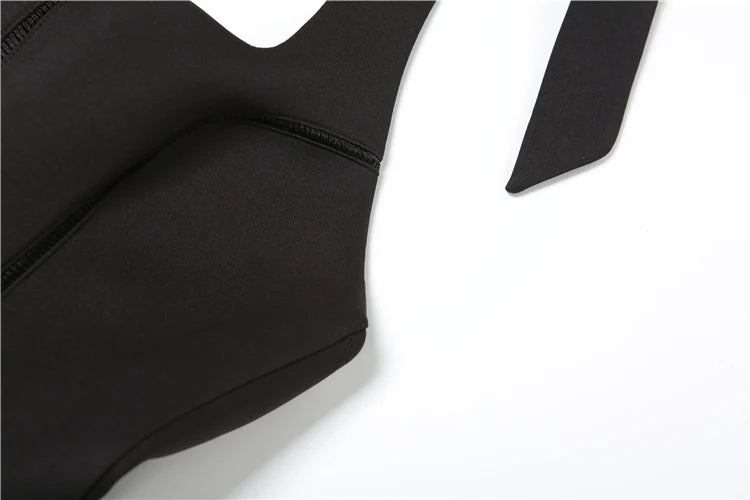 Halter Dress Bandage Low-Neck Hollow Backless Simple Classic Fads Thin