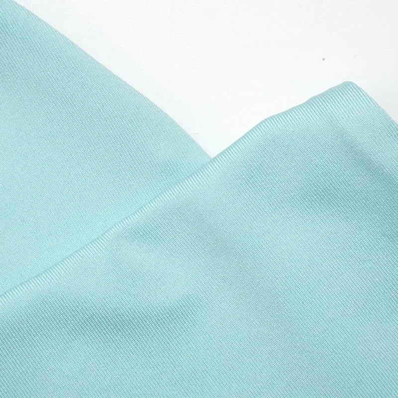 Blue Sleeveless High-Waisted Set