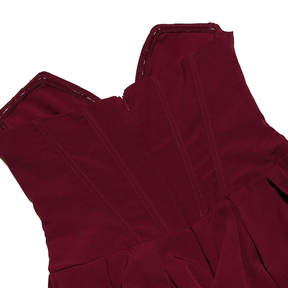 Strapless mal Occasion Dress Midi Dresses Red Wedding Guess Dress