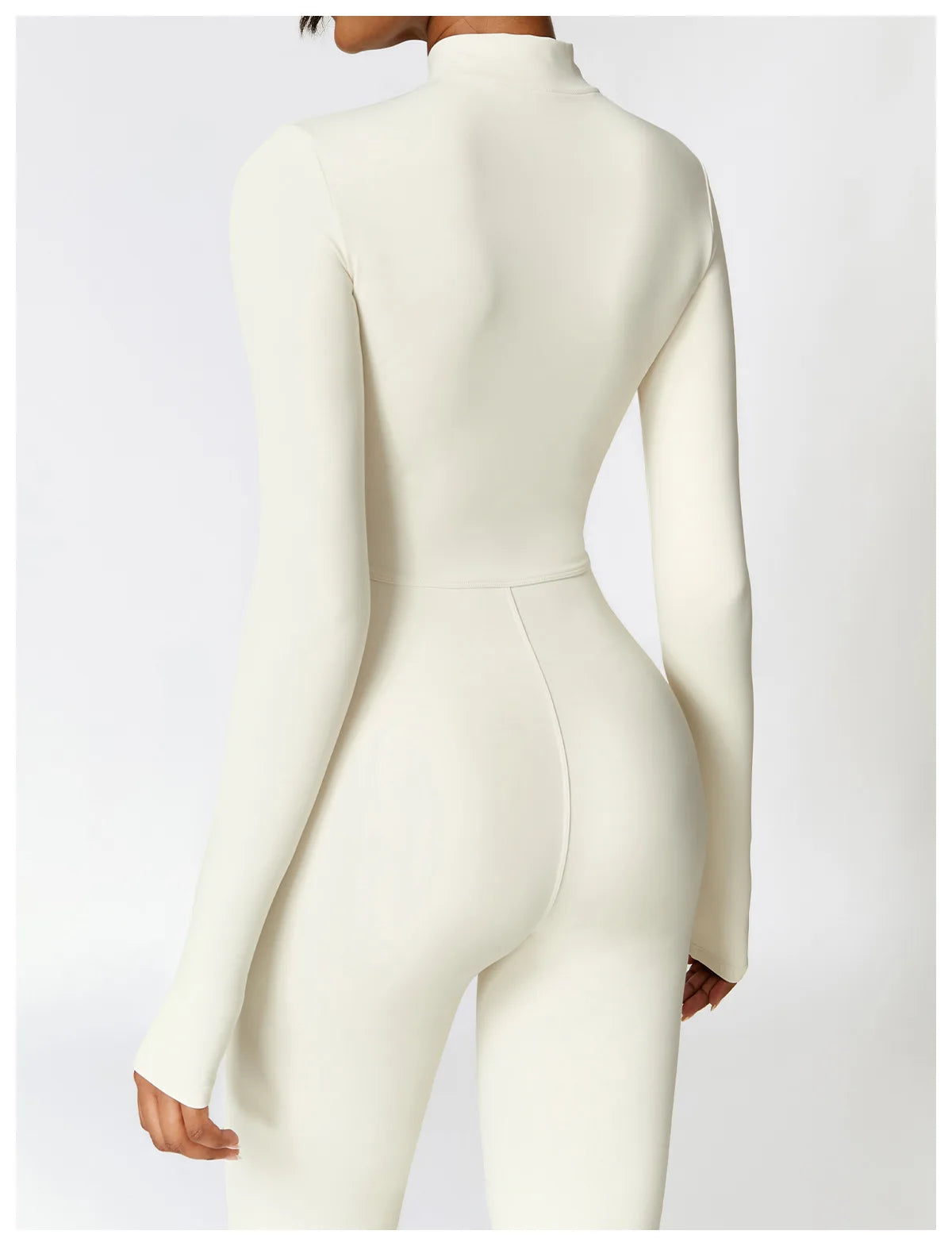 Zipper Yoga Rompers Long Sleeved One-piece Sports Gym Jumpsuits Workout High-intensity Fitness Skin-tight Garment