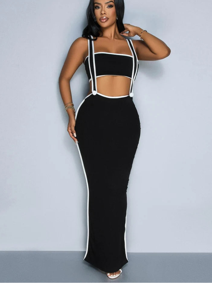 Slim Sleeveless Two Piece Set