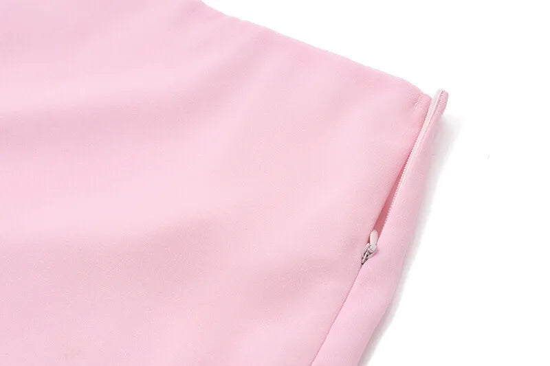 Patchwork Spaghetti Strap Two Piece Sets Skirt Suit Backless Top Long Skirt Slim Street