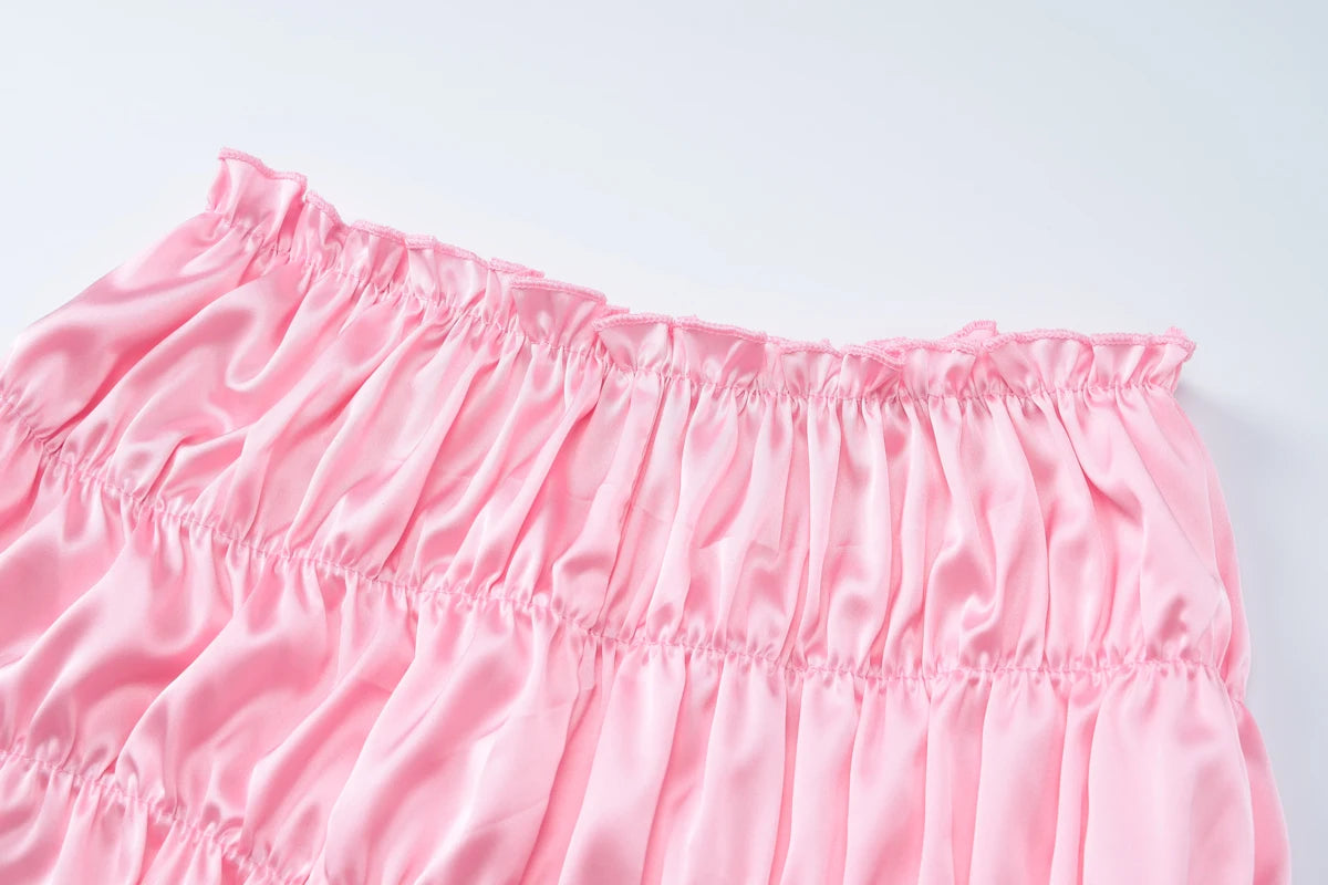 Ruched Slim Top Shorts Two Piece Set