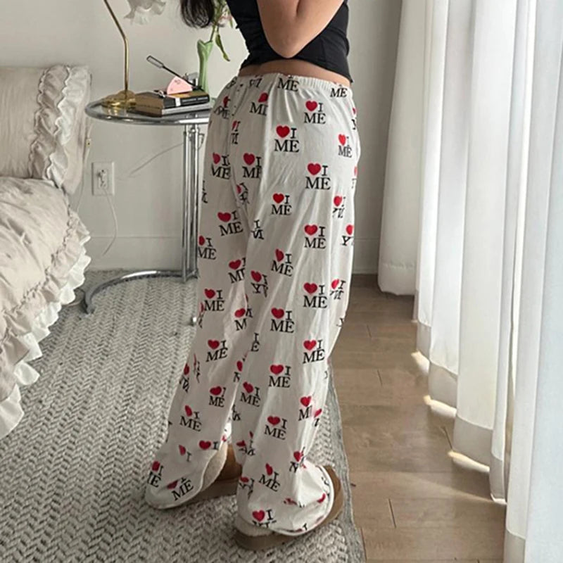 Jogger Looe Sweatpant Lace-up Letter Pant Trouer