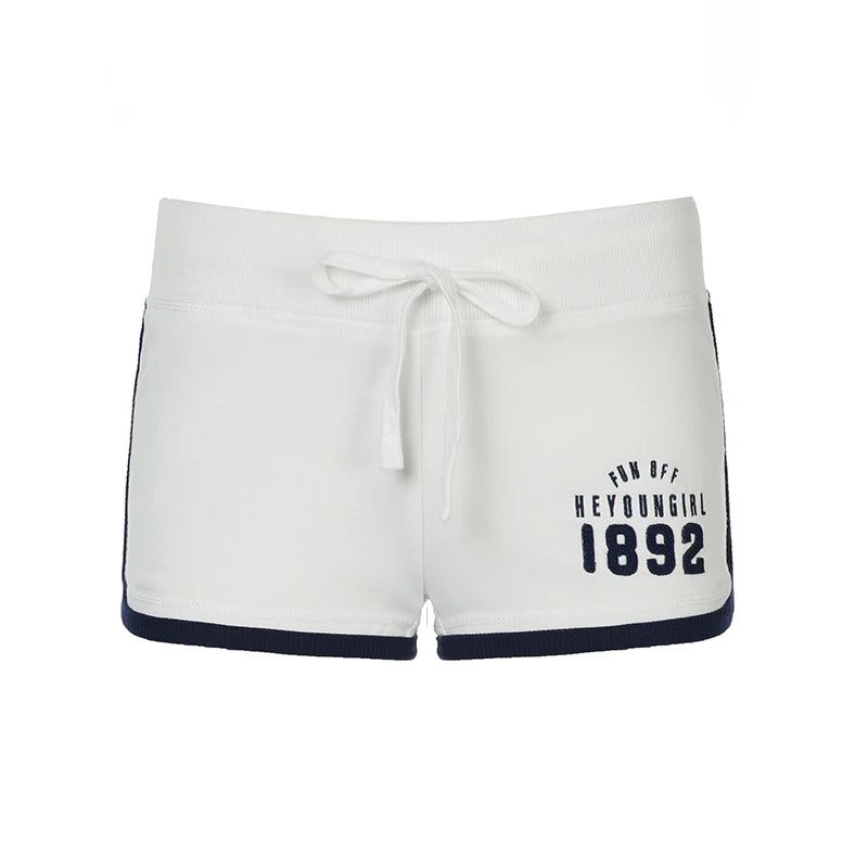 Preppy 's Shorts Low Waisted Digital Print s Shorts