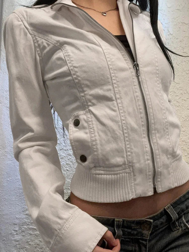 Zip Up Jackets Pockets Coats