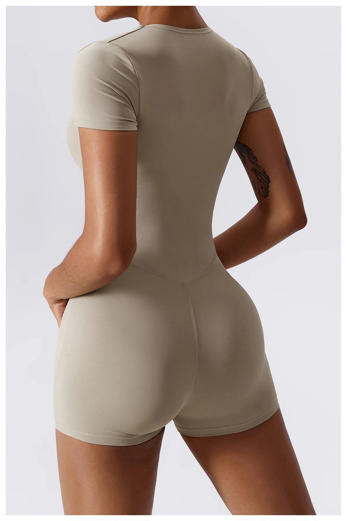 Yoga Suit Short One Piece Sports Suit Short Sleeve Gym Push Up Training Fitness Yoga Bodysuit Sports
