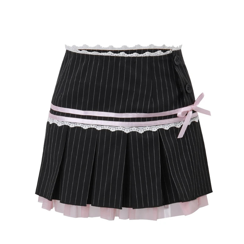 Black High-Waist Mini Skirt