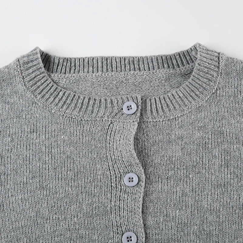 Cardigan All-match Single-breat Knit Coat Sweater