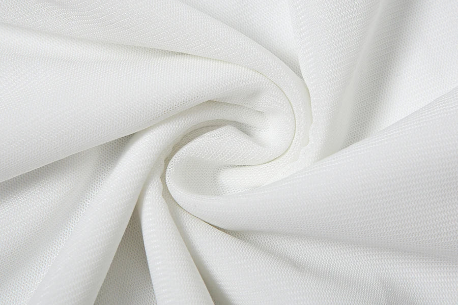White Ruffles Long Sling Dress