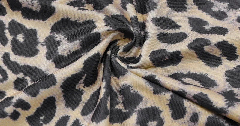 Leopard Slips Backless Bodycon Maxi Dress