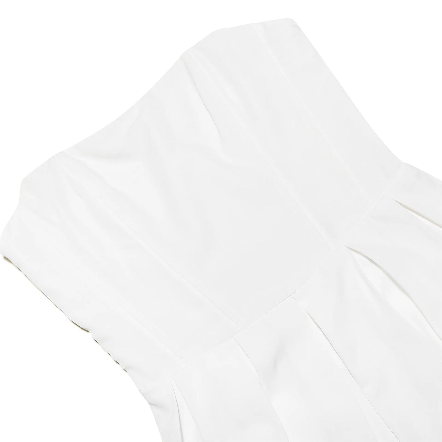 Strapless Bodycon Dress Mini White Corset Dress Casual Flare Dress