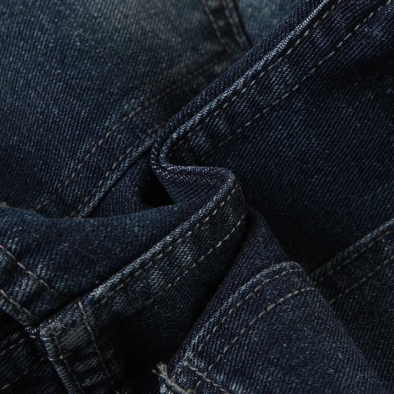 Fur Patchwork Denim Shorts Low Waisted Bottoms Cotton Pants