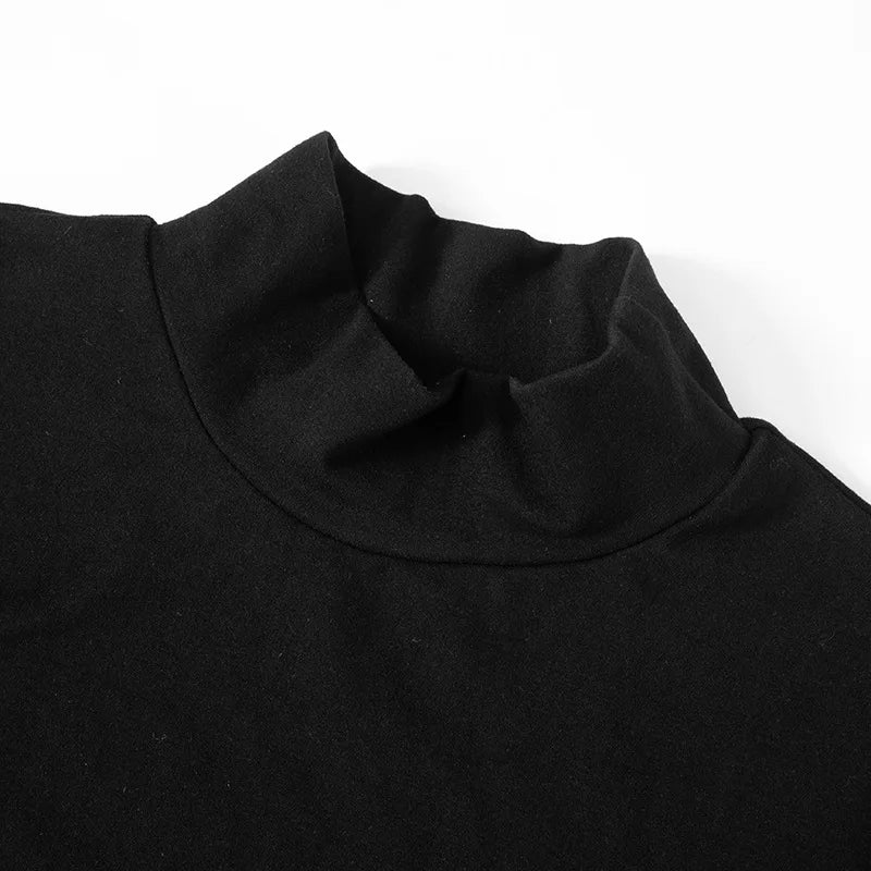 Contrast Mini Dress High Waist Short Sleeve Patchwork Bodycon Dress Mini Dress