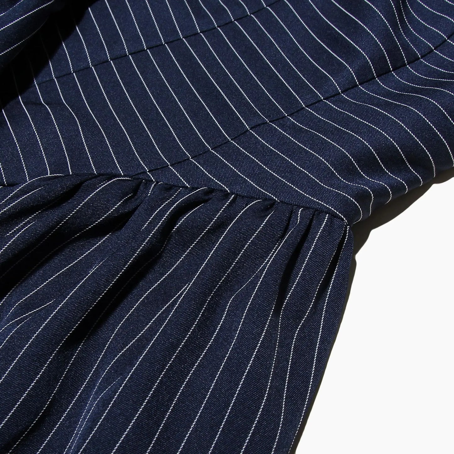 Pure Desire Striped Hanging Neck, Waist, and Bareback Dress for Niche High End Dress