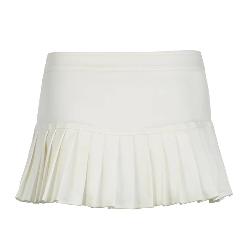 Low Waisted Pleated Skirts Bottoms