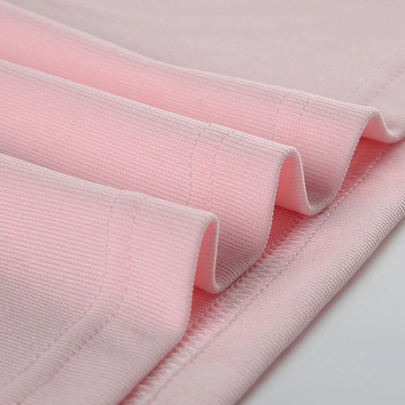Lace Patchwork Shirt Long Sleeve Pink