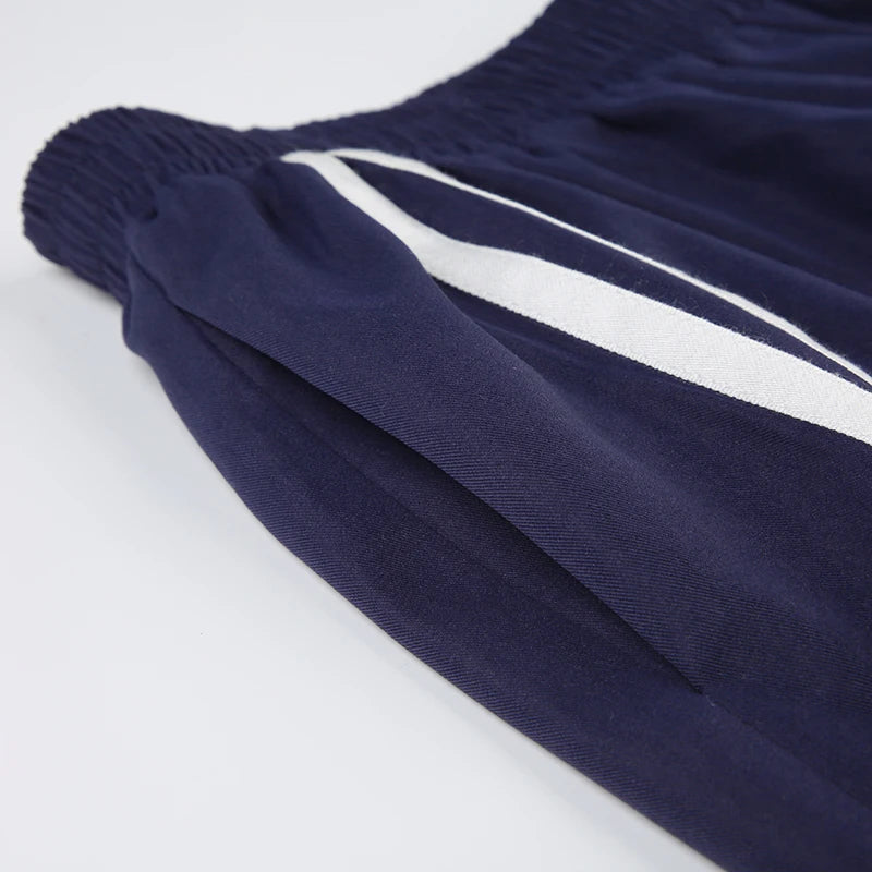 Strip Patchwork Jogger Trouer Letter Looe Baggy Pant Elatic Wait Bottom
