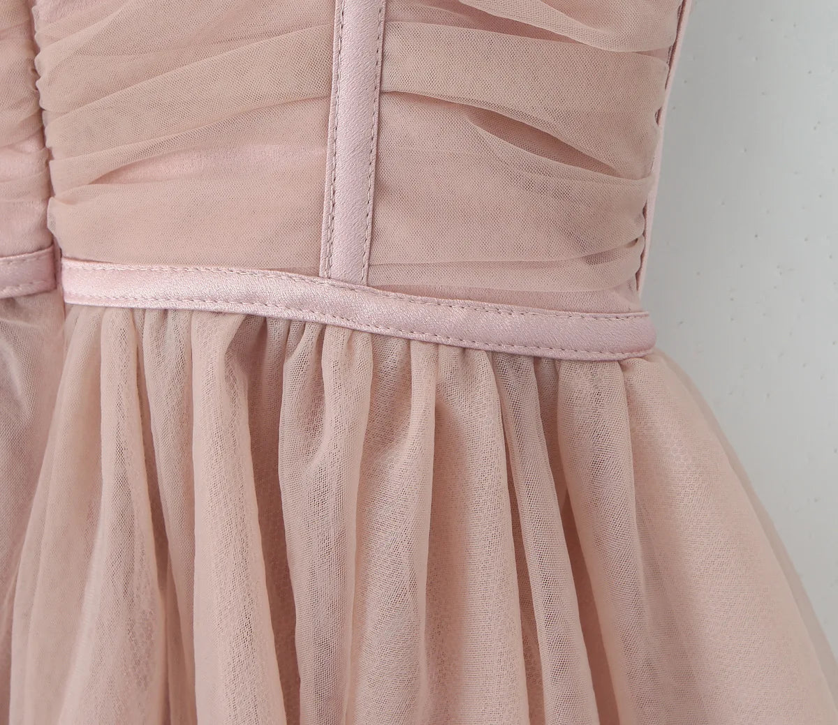 Spaghetti Strap Dresses Pink Puffy Cake Dress Mini Mesh Backless Dress