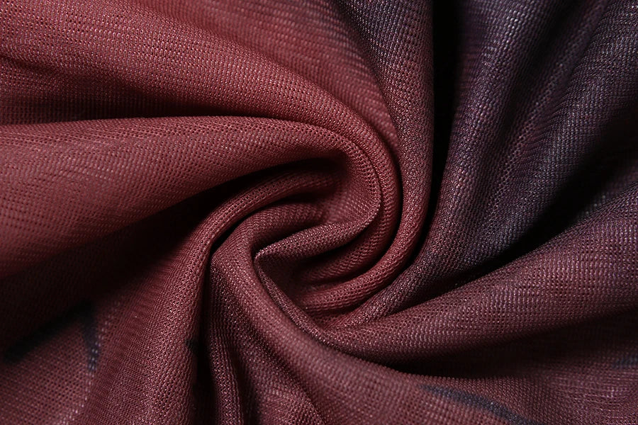 Gradient Ruffles Mini Sling Dress