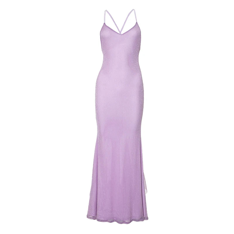 'S Spring And Camisole Backless Bow Three-Dimensional Decorative Ruffled Rim Package Hip Dress