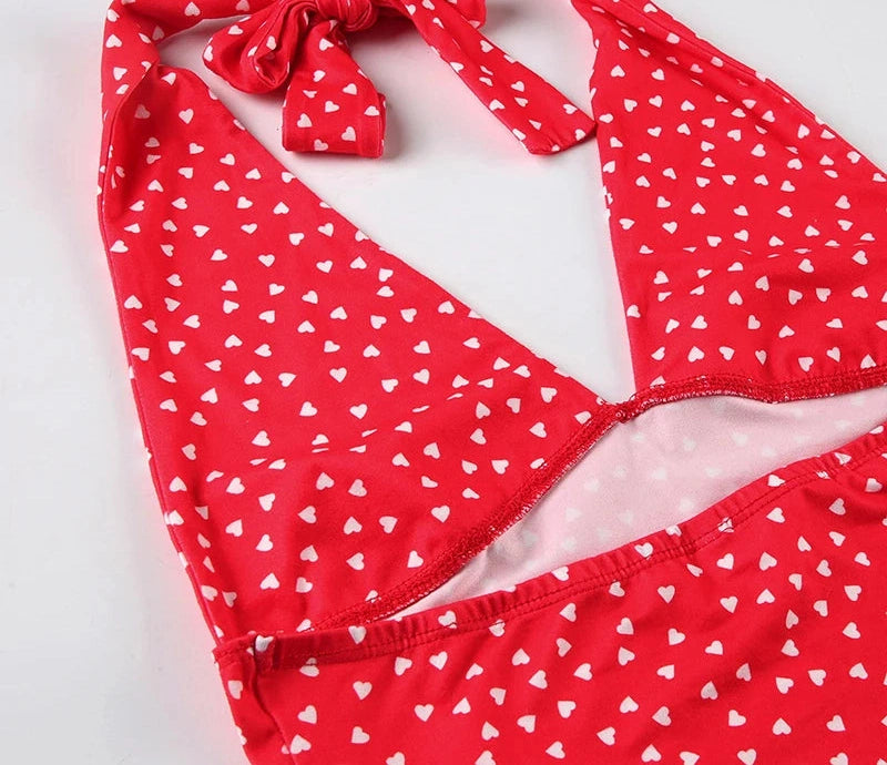 Sweet Halter Tanks Sleeveless Hotsweet V-Neck Backless Blouses
