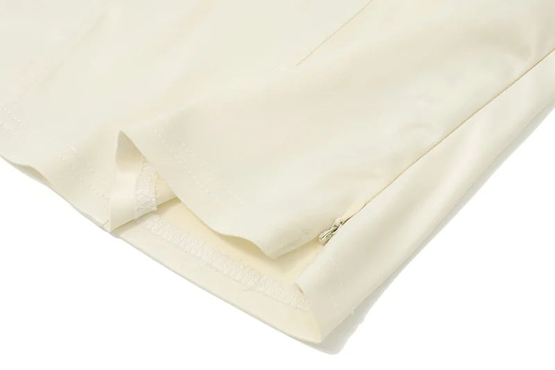 Apricot Strapless Backless Ruched Slim Top