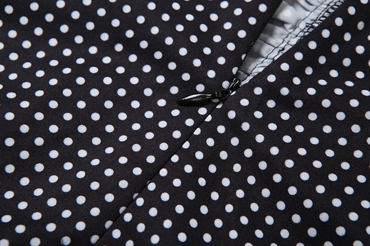 Speckled Print Dress Spaghetti Strap Sleeveless Single-Breasted Pleated Midnight Mini Bodycon