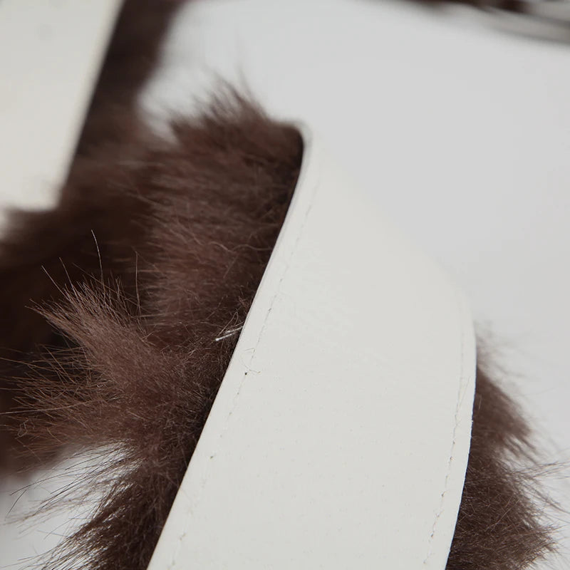 Retro Furry Belts Adjustable Accessories Drawstring Belts