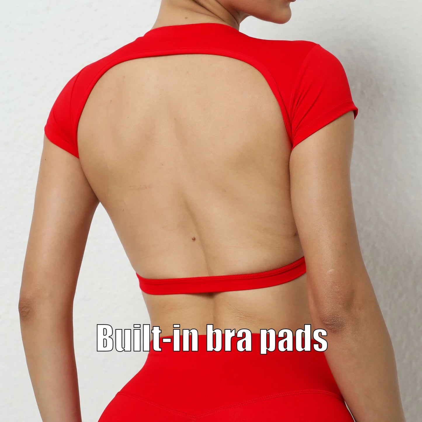 Breathable Backless Yoga Sport Crop Top