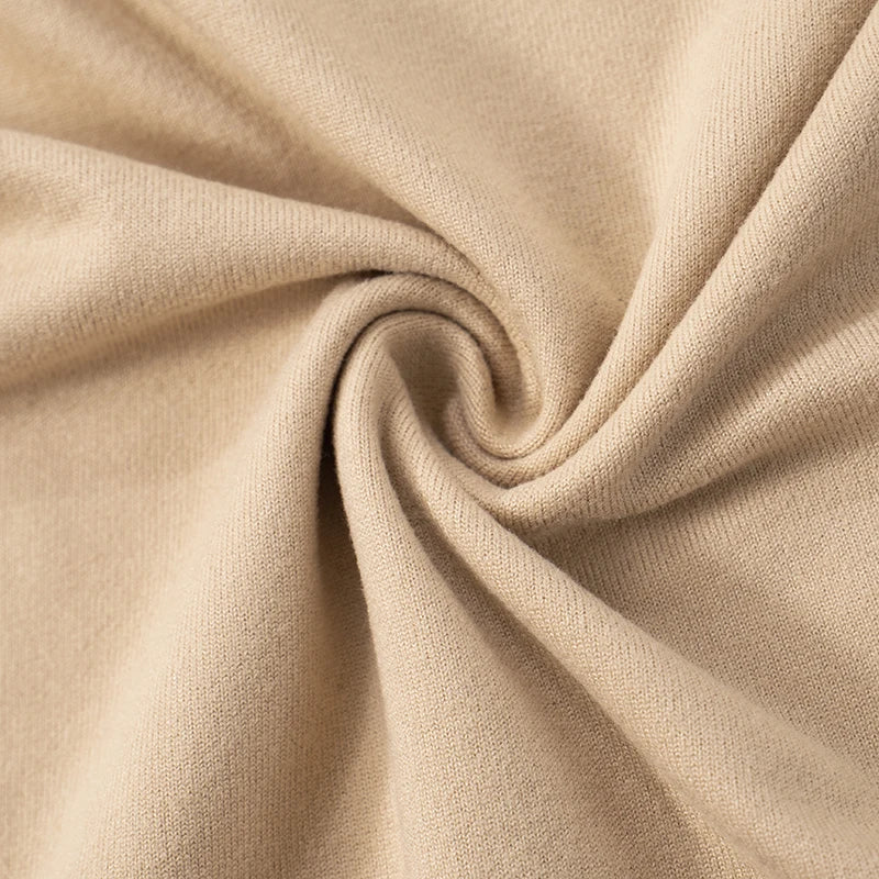 Khaki Off Shoulder Pleated Long Sleeve Top
