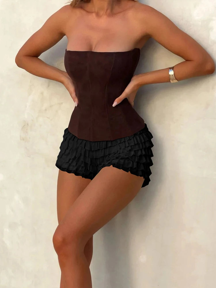 Stack Splice Short Wait Stretch Slim Mini Bottom Wild
