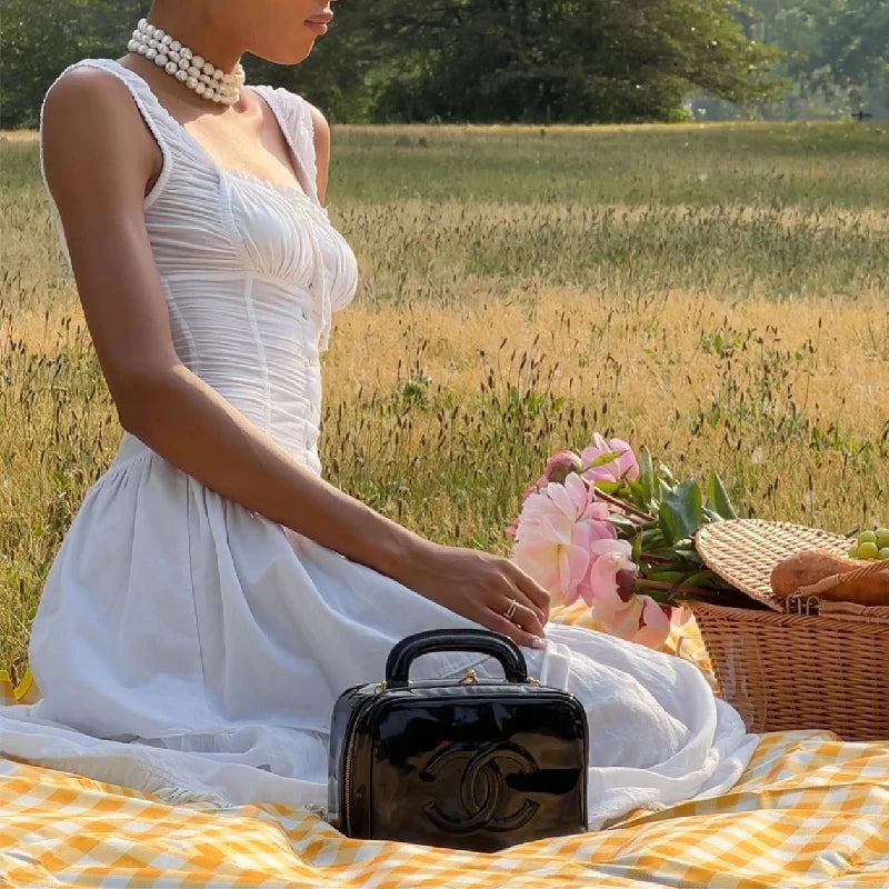 White Slim Sleeveless Maxi Dress