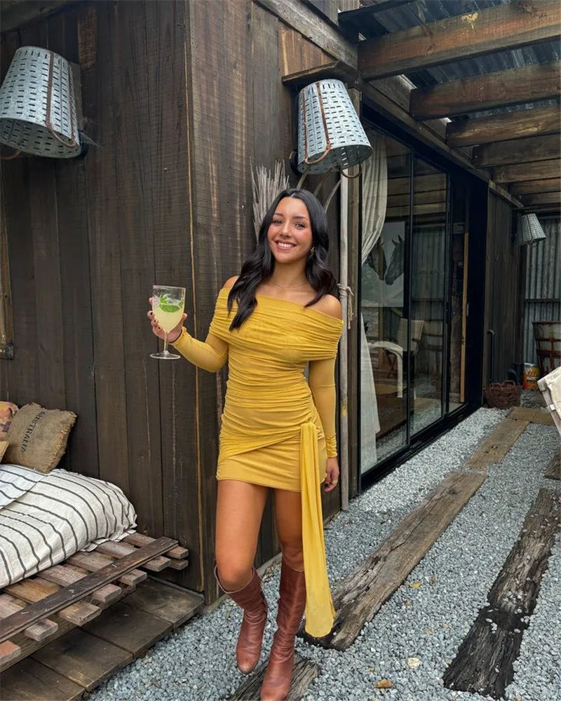 Strapless Backless Mini Dress