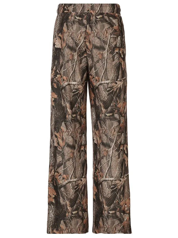 Graphic Baggy Pant Drawtring Looe Bottom Trouer