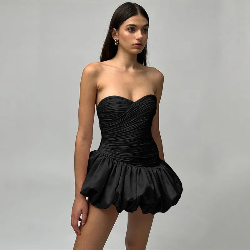 Strapless Backless Mini Dress